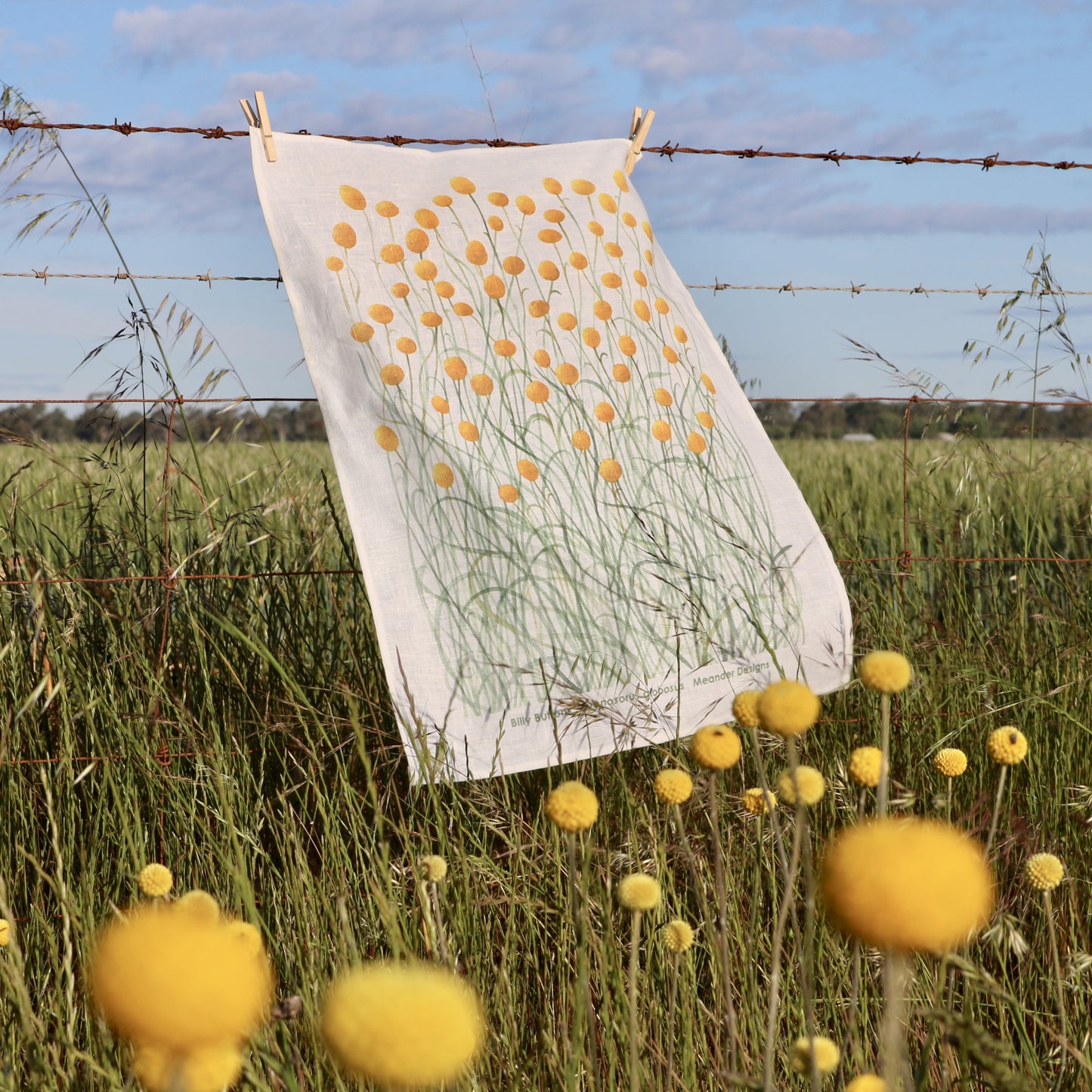 Meander_Linen Tea Towels