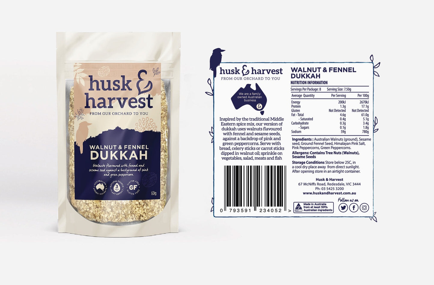 Husk & Harvest Walnut & Fennel Dukkah