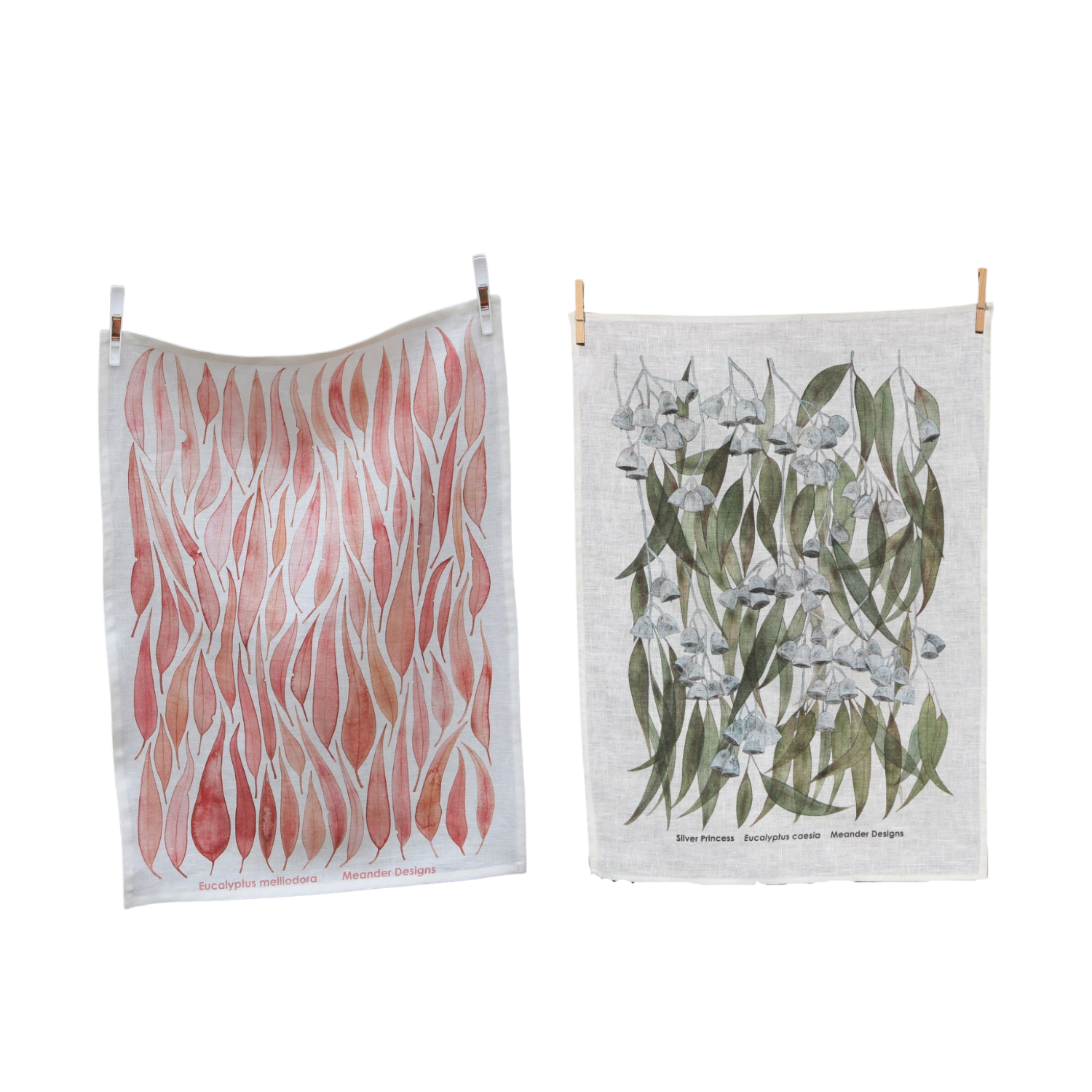 Meander_Linen Tea Towels Uniquely Bendigo