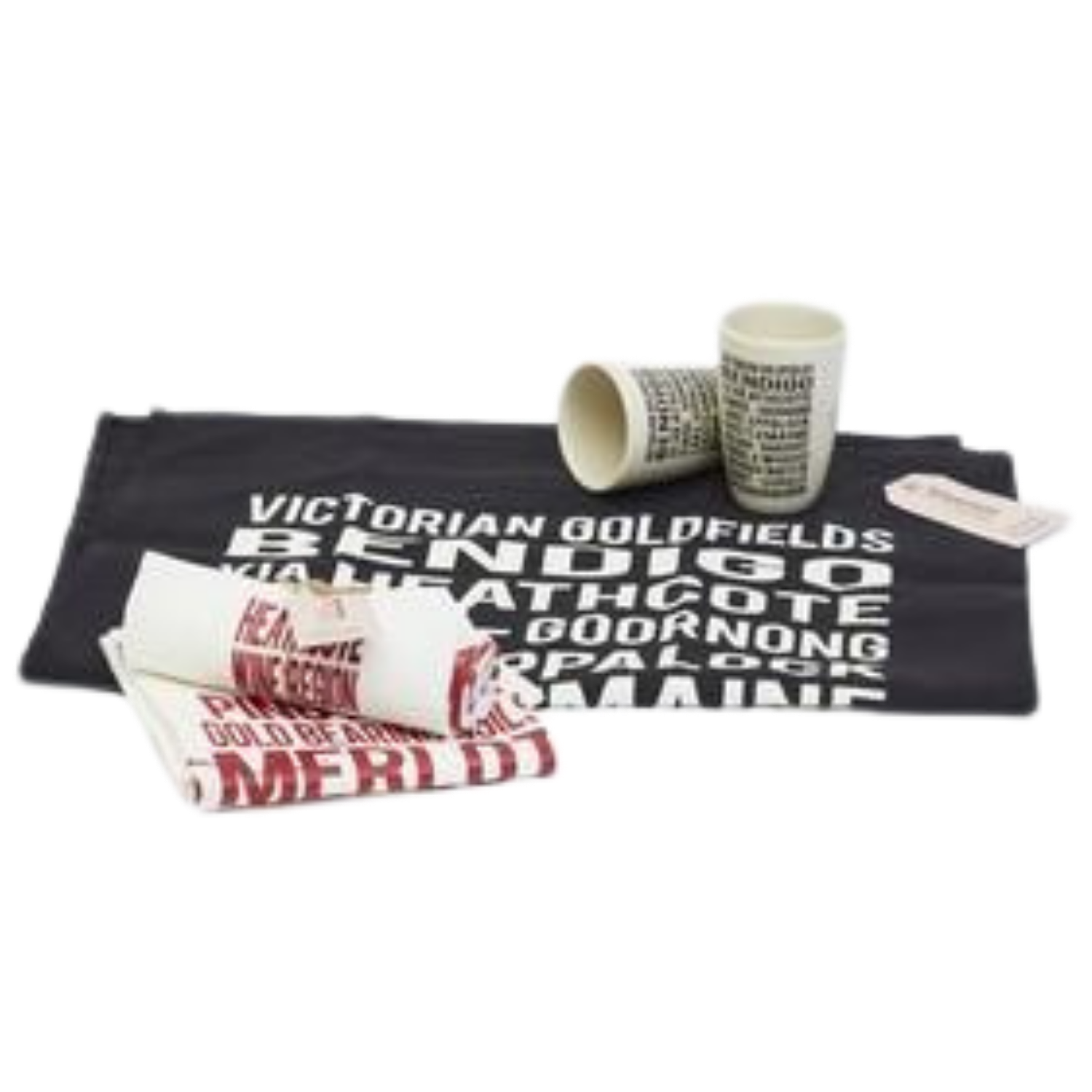 Wine Destination Bendigo Tea Towel Uniquely Bendigo