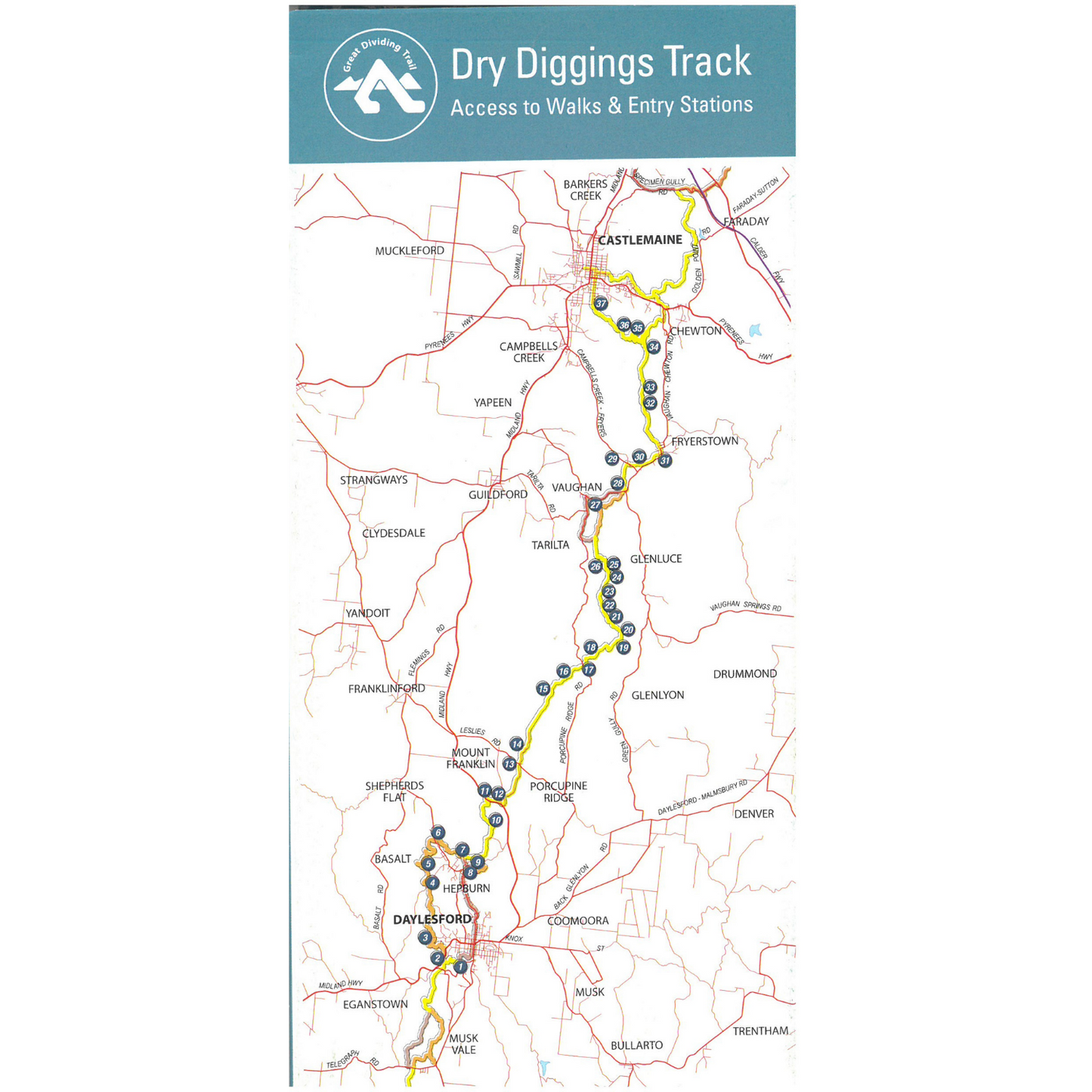 Great Dividing Trail - Dry Diggings Track