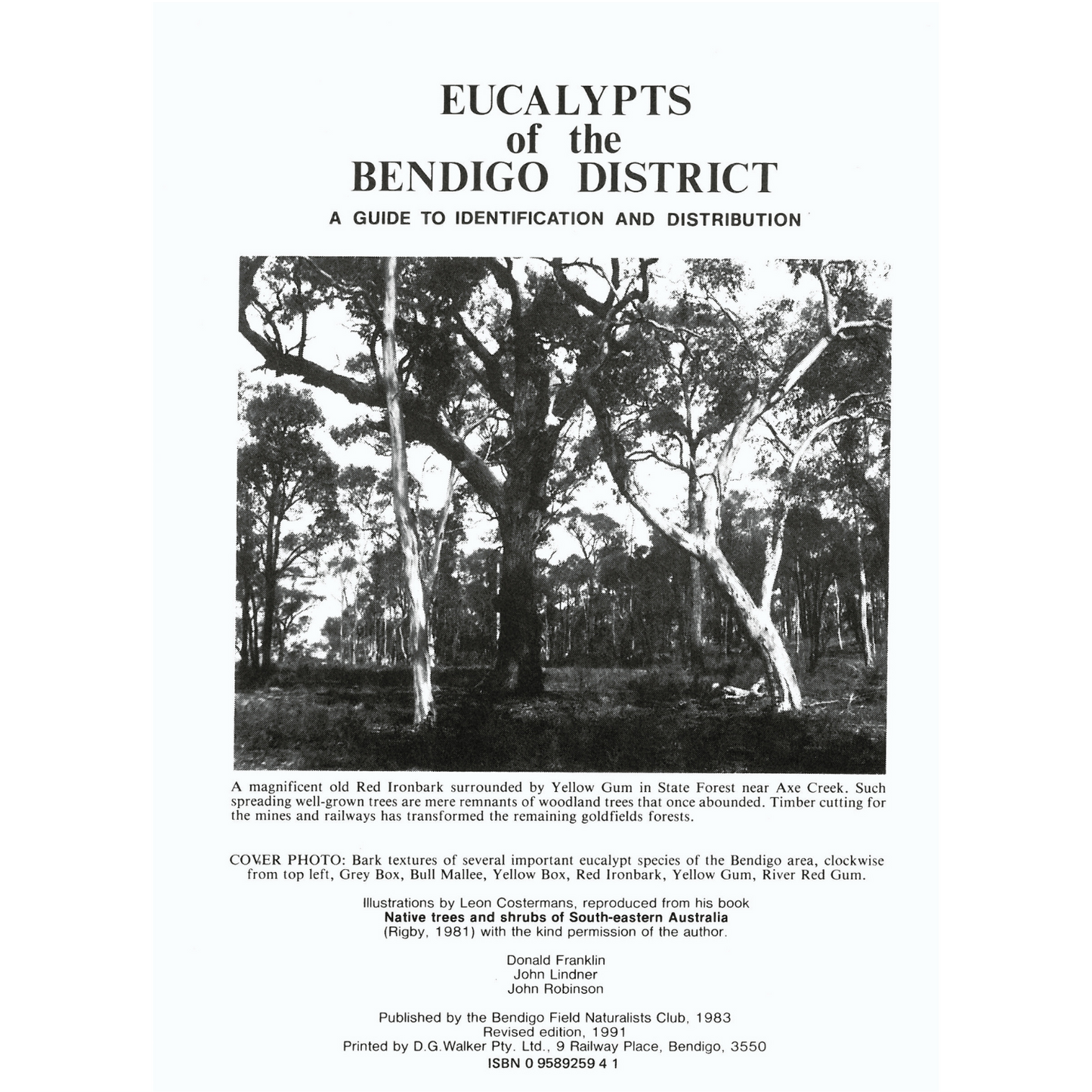 Field Naturalists- Eucalypts of Bendigo